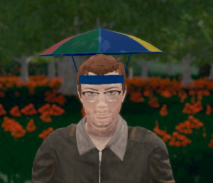 Hide and Seek - Rainbow Umbrella Hat 0