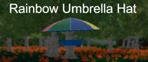 Hide and Seek - Rainbow Umbrella Hat 1