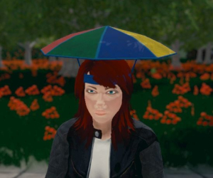 Hide and Seek - Rainbow Umbrella Hat 2