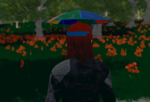 Hide and Seek - Rainbow Umbrella Hat 3